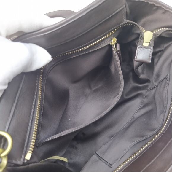 Coach Taylor Signature Light Tan Canvas Mini Tote Cross Body Bag Style# F28641 - Picture 15 of 16